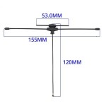 Original Radio Master IPEX1 2,4 GHz / Sub-G 900MHz Dualband-T-Antenne